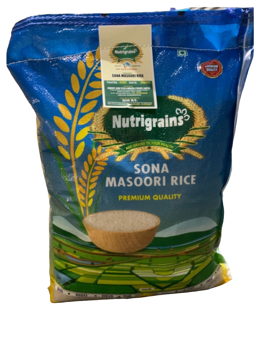 Nutrigrains Organic Sona Masoori Rice 10kg