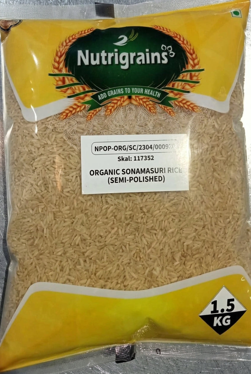 Nutrigrains Sona Masoori Rice (Semi Polished)