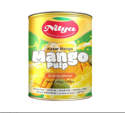 Nitya Kesar Mango pulp 850g