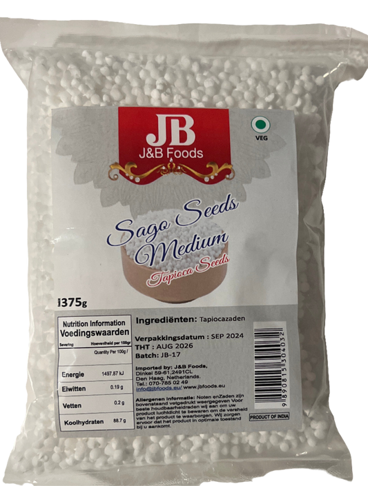 JB Sago Seeds Medium (Sabudana) 375g