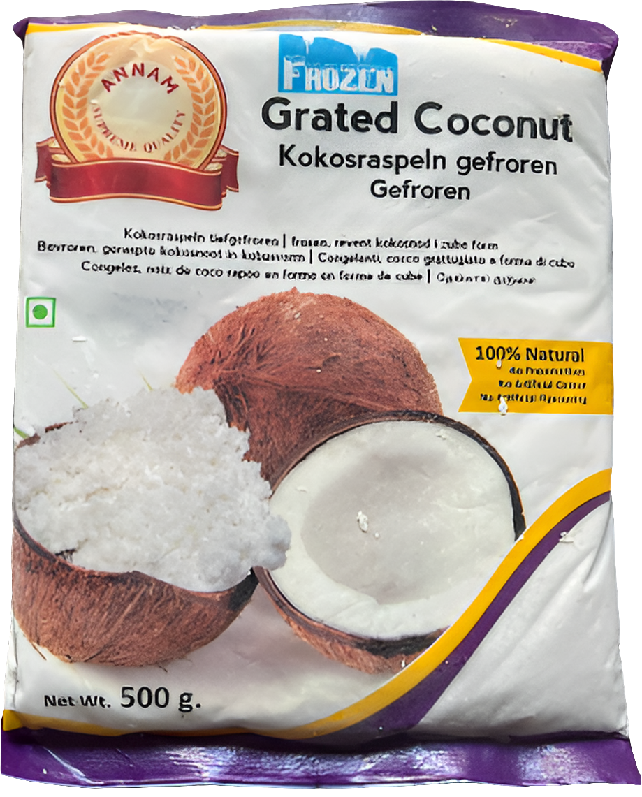 Annam Frozen Grated coconut 500g