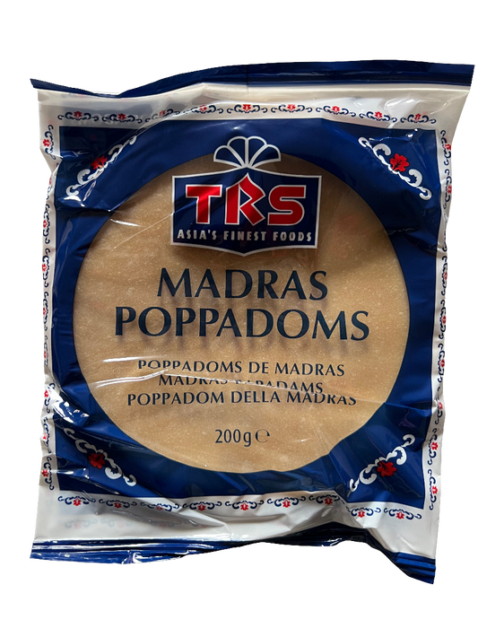 TRS Madras Poppadams (Papad) 200g