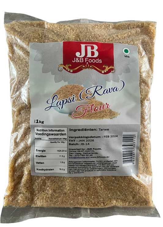 JB Lapsi Rava (Broken Wheat) 1Kg
